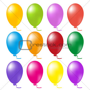 Balloons set vector