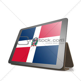 Tablet with Dominican Republic flag