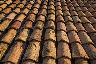 Roof tiles in Dubrovnik, Croatia