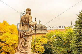 Sculpture at Basilica of Eger, Hungary