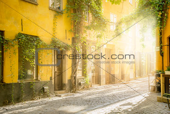 old street in Stockholm