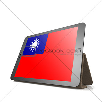 Tablet with Republic of China flag