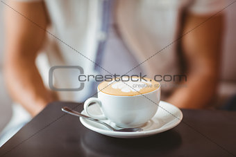 Close up of cup of coffee