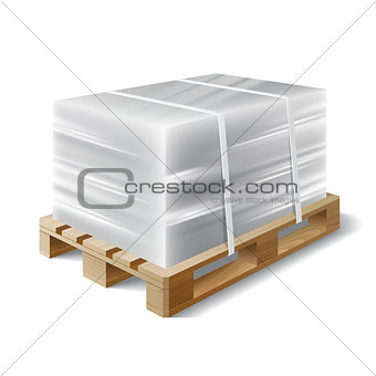 cargo on a wooden pallet