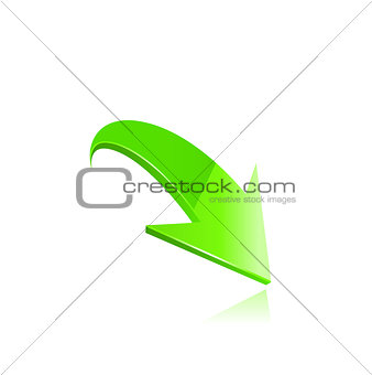 green arrow vector.