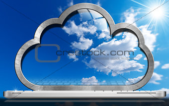Laptop Computer - Cloud Computing