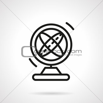 Magnetic pendulum black simple line vector icon