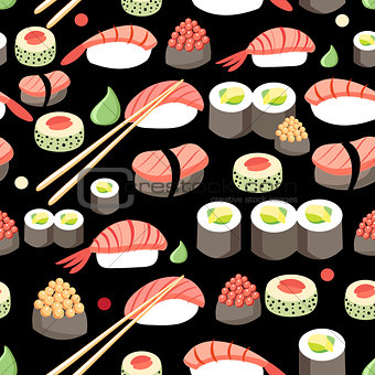 delicious Japanese sushi  