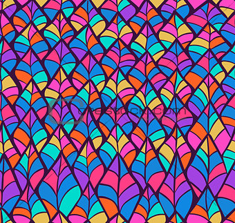 Abstract Sketched Colorful Seamless Background Pattern