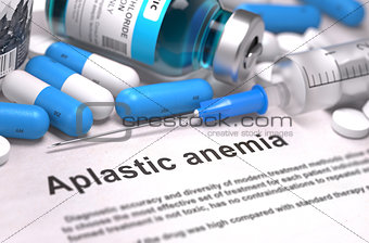 Aplastic Anemia Diagnosis. Medical Concept.