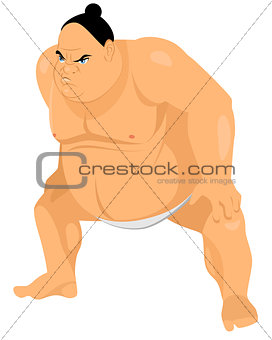 Big sumo wrestler