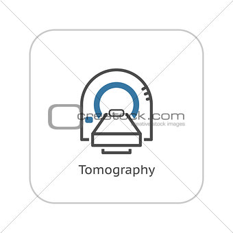 Tomography Icon. Flat Design.