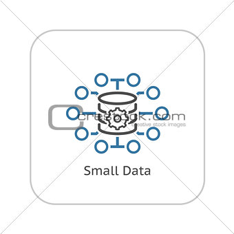 Small Data Icon. Flat Design.