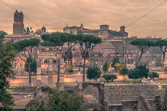 Rome, Italy: The Roman Forum ant Old Town