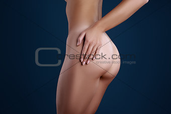 sexy curves girl butt, without cellulite
