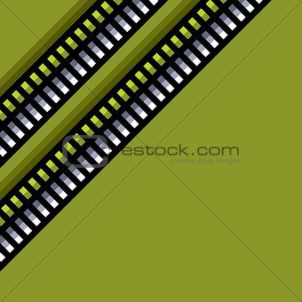 steel techno tubes pattern with an green backlight 