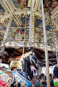 Vintage carousel or merry-go-round