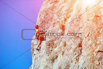 male rock climber 