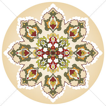 Antique ottoman turkish pattern vector design twenty nine
