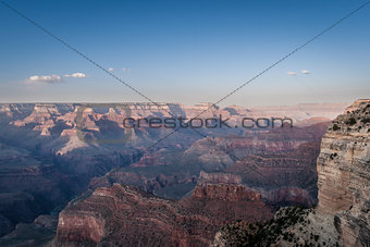 Beautiful Landscape of Grand Canyon north rim during dusk