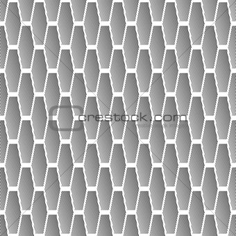 Seamless pattern with hexagonal elements.