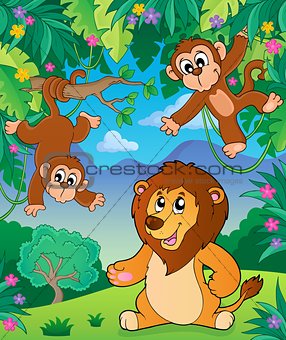 Animals in jungle topic image 5