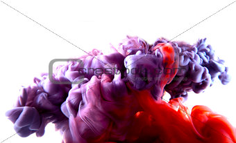 purple red abstract art