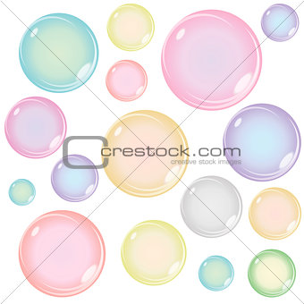 Colored Soap Bubbles