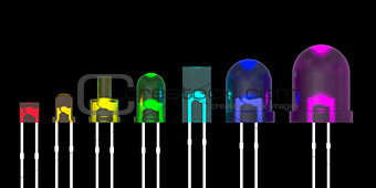 Line from light emitting diodes
