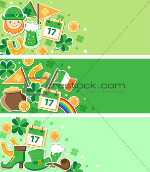 St. Patrick's Day banners