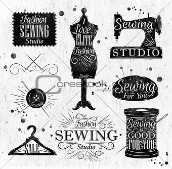 Sewing symbol vintage 