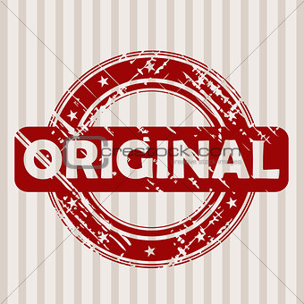 Grunge rubber stamp with ORIGINAL