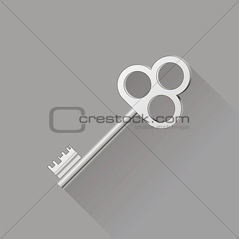 Retro Silver Key