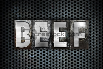 Beef Concept Metal Letterpress Type