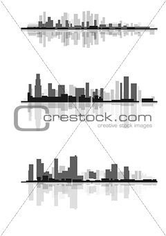 Abstract city silhouette