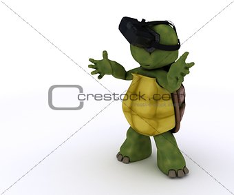 tortoise with VR headset