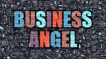 Business Angel Concept with Doodle Design Icons.