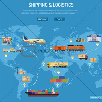 Shipping and Logistics Concept