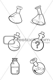 Linear sketch flask