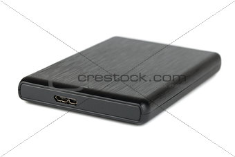 Black portable hard disk