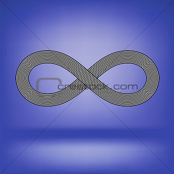 Striped Infinity Icon