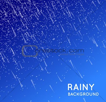 Rainy sky vector illustration