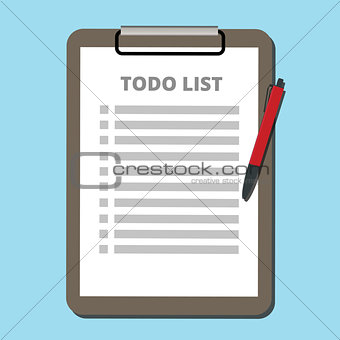 to do list concept tasklist with clipboard vector