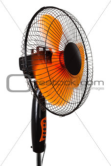 modern orange fan
