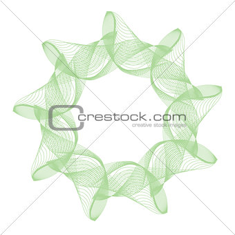 green abstract mandala
