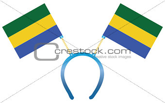 Headgear flag Gabon