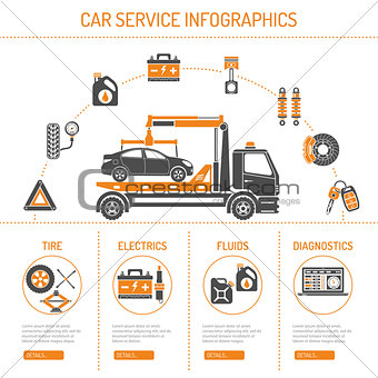 Car Service Infographics