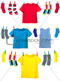 Colorful clothes o