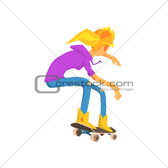 Female Skateboarder Image
