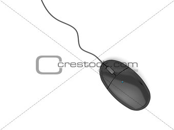 Black computer mouse